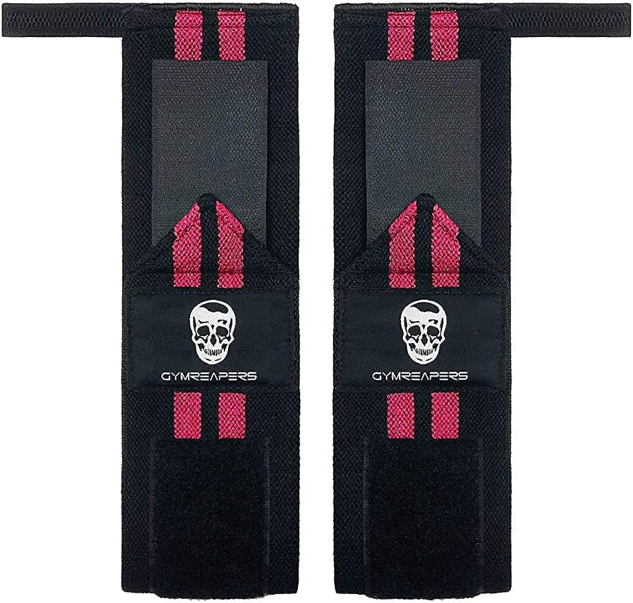 IPF Approved Gymreapers Wrist Wraps – 18" Heavy-Duty Support for Powerlifting & Weightlifting, Enhanced Stability & Comfort